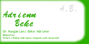 adrienn beke business card